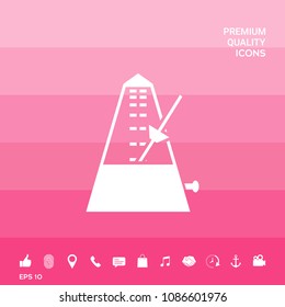 Metronome icon symbol