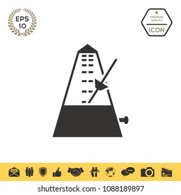 Metronome icon symbol