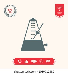 Metronome icon symbol