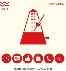 Metronome icon symbol