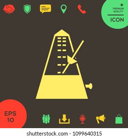 Metronome icon symbol