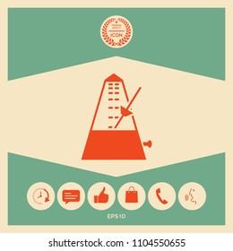 Metronome icon symbol