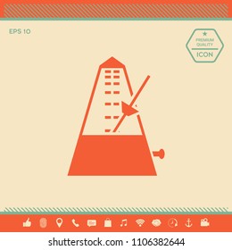 Metronome icon symbol