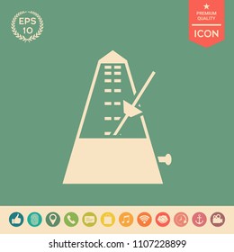 Metronome icon symbol