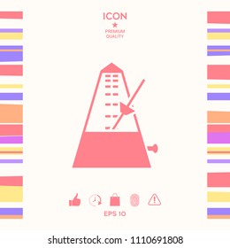 Metronome icon symbol