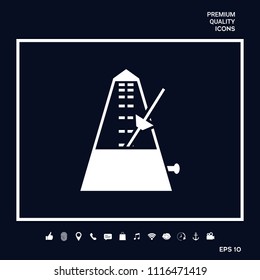 Metronome icon symbol