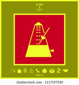 Metronome icon symbol