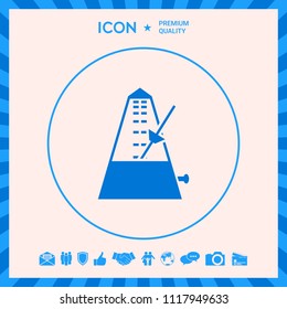 Metronome icon symbol