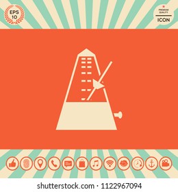 Metronome icon symbol