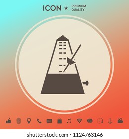 Metronome icon symbol