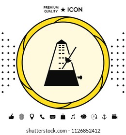 Metronome icon symbol