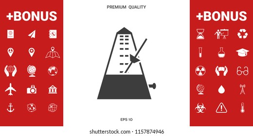 Metronome icon symbol