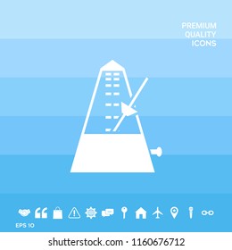 Metronome icon symbol