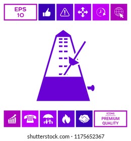 Metronome icon symbol