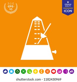 Metronome icon symbol