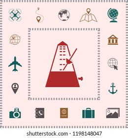 Metronome icon symbol