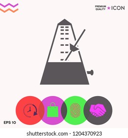 Metronome icon symbol
