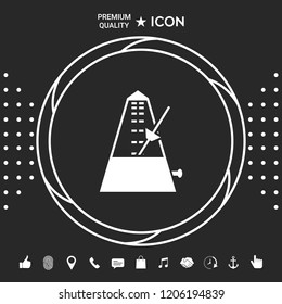 Metronome icon symbol