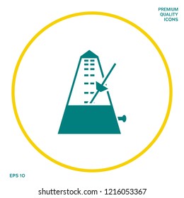 Metronome icon symbol