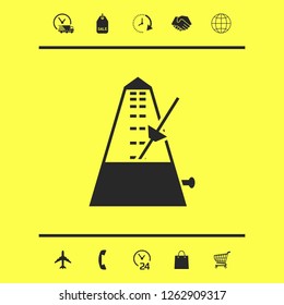 Metronome icon symbol