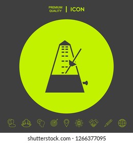 Metronome icon symbol