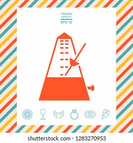 Metronome icon symbol