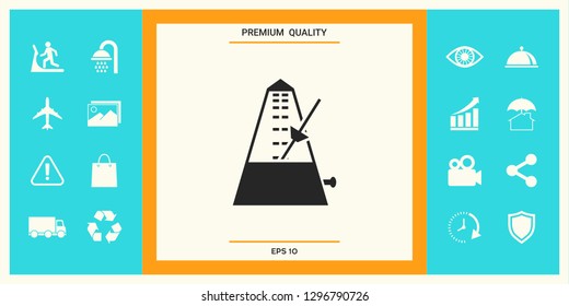 Metronome icon symbol