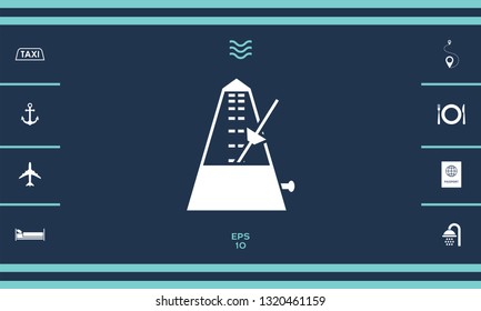 Metronome icon symbol