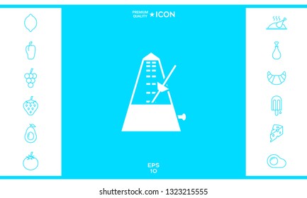 Metronome icon symbol