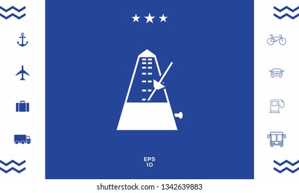Metronome icon symbol