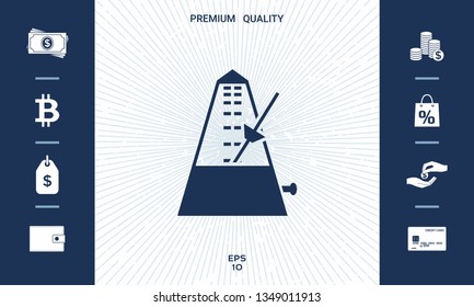Metronome icon symbol