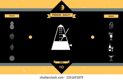Metronome icon symbol