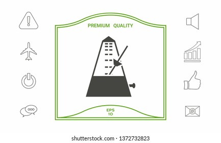 Metronome icon symbol