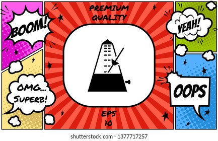 Metronome icon symbol