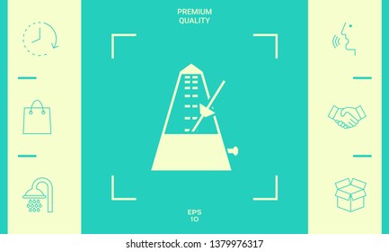 Metronome icon symbol