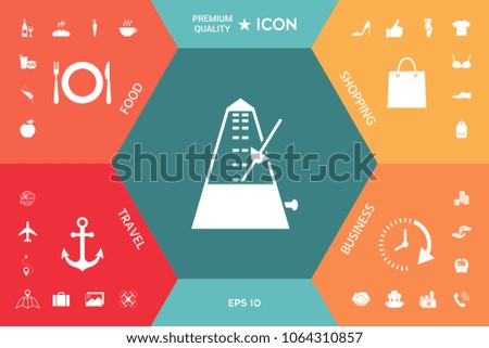 Metronome icon symbol