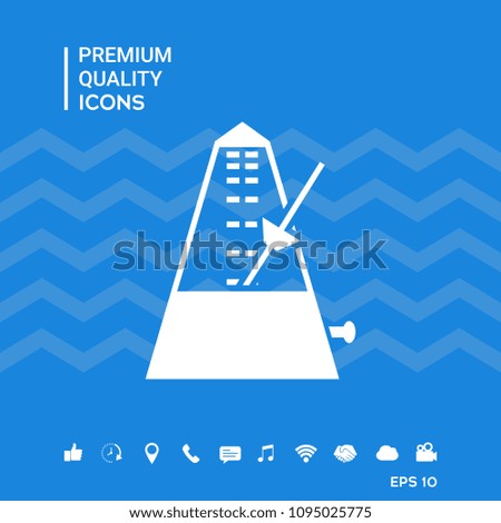 Metronome icon symbol