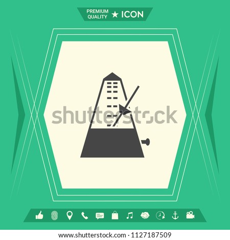 Metronome icon symbol