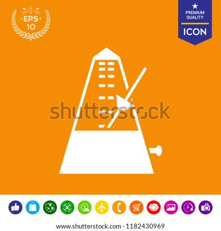 Metronome icon symbol