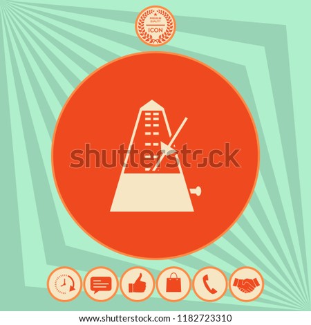 Metronome icon symbol