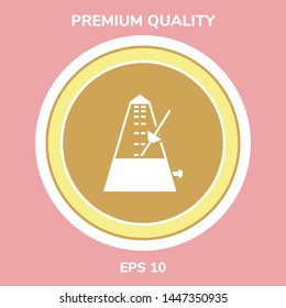 Metronome icon symbol, elements for your design