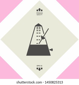 Metronome icon symbol, elements for your design