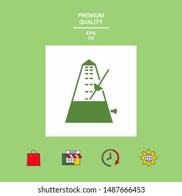 Metronome icon symbol, elements for your design