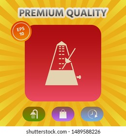 Metronome icon symbol, elements for your design