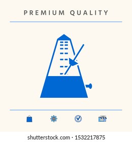 Metronome icon symbol, elements for your design