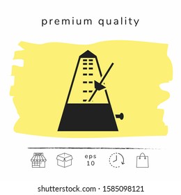Metronome icon symbol, elements for your design