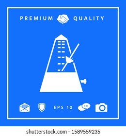 Metronome icon symbol, elements for your design