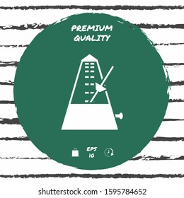 Metronome icon symbol, elements for your design