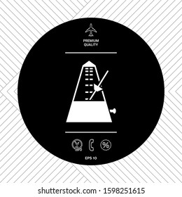Metronome icon symbol, elements for your design