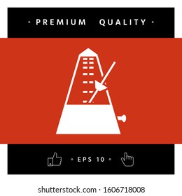 Metronome icon symbol, elements for your design